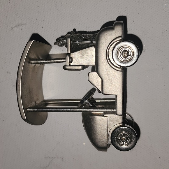 Golf Cart Collectible mini clock Stainless steel moveable wheels needs battery - Picture 2 of 6